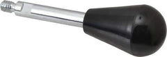 Gibraltar - 1/4-20 Stem, 1" Knob Diam, 0.31" Shaft Diam, Gear Lever Arm with Oval Knob - 3/8" Thread Length, 3.2" Handle Length, Steel Shaft, Phenolic Knob - Apex Tool & Supply
