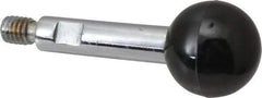 Gibraltar - 5/16-18 Stem, 1" Knob Diam, 0.39" Shaft Diam, Gear Lever Arm with Ball Knob - 7/16" Thread Length, 2.4" Handle Length, Steel Shaft, Phenolic Knob - Apex Tool & Supply