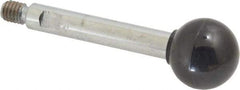 Gibraltar - 5/16-18 Stem, 1" Knob Diam, 3/8" Shaft Diam, Gear Lever Arm with Ball Knob - 7/16" Thread Length, 3.1" Handle Length, Steel Shaft, Phenolic Knob - Apex Tool & Supply