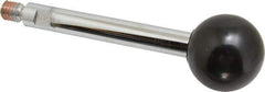 Gibraltar - 3/8-16 Stem, 1-3/8" Knob Diam, 0.47" Shaft Diam, Gear Lever Arm with Ball Knob - 1/2" Thread Length, 4.3" Handle Length, Steel Shaft, Phenolic Knob - Apex Tool & Supply