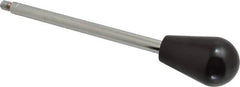 Gibraltar - 3/8-16 Stem, 1-5/8" Knob Diam, 0.47" Shaft Diam, Gear Lever Arm with Oval Knob - 1/2" Thread Length, 8-1/2" Handle Length, Steel Shaft, Phenolic Knob - Apex Tool & Supply