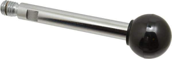 Gibraltar - 1/2-13 Stem, 1-3/8" Knob Diam, 9/16" Shaft Diam, Gear Lever Arm with Ball Knob - 5/8" Thread Length, 5" Handle Length, Steel Shaft, Phenolic Knob - Apex Tool & Supply