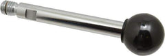 Gibraltar - 1/2-13 Stem, 1-3/8" Knob Diam, 9/16" Shaft Diam, Gear Lever Arm with Ball Knob - 5/8" Thread Length, 5" Handle Length, Steel Shaft, Phenolic Knob - Apex Tool & Supply