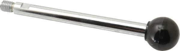Gibraltar - 1/2-13 Stem, 1-3/8" Knob Diam, 0.55" Shaft Diam, Gear Lever Arm with Ball Knob - 5/8" Thread Length, 7" Handle Length, Steel Shaft, Phenolic Knob - Apex Tool & Supply