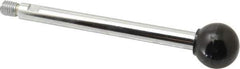 Gibraltar - 1/2-13 Stem, 1-3/8" Knob Diam, 0.55" Shaft Diam, Gear Lever Arm with Ball Knob - 5/8" Thread Length, 7" Handle Length, Steel Shaft, Phenolic Knob - Apex Tool & Supply