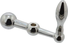 Gibraltar - 11/16" Hub Diam x 11/16" Hub Height Solid Crank Handle - 3/8" Reamed Bore, 1-1/4" Knob Diam, 3-1/4" High, 4" Center to Center, Steel - Apex Tool & Supply