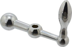 Gibraltar - 7/8" Hub Diam x 7/8" Hub Height Solid Crank Handle - 1/2" Reamed Bore, 1-1/2" Knob Diam, 3-15/16" High, 5" Center to Center, Steel - Apex Tool & Supply