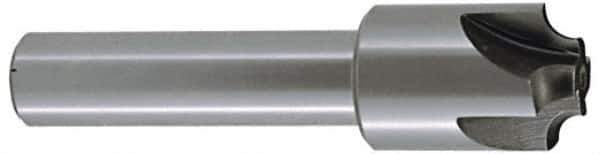 Keo - 5/16" Radius, 1-1/8" Mill Diam, 4 Flute High Speed Steel Corner Rounding End Mill - Single End, TiN Finish, 3/8" Tip Diam, 3-1/2" OAL, 7/8" Shank Diam - Apex Tool & Supply