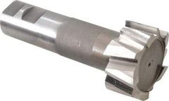 Interstate - 2-7/32" Cut Diam, 1-3/32" Cut Width, 1-9/32" Neck Diam, 1-1/4" Shank Diam, 5-3/8" OAL, M42 Cobalt T-Slot Cutter - Uncoated, 1-1/4" Bolt, Straight Teeth, 10 Teeth - Apex Tool & Supply