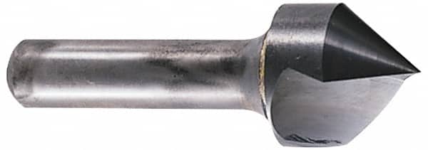 Hertel - 1-1/4" Head Diam, 3/4" Shank Diam, 1 Flute 82° Solid Carbide Countersink - Apex Tool & Supply