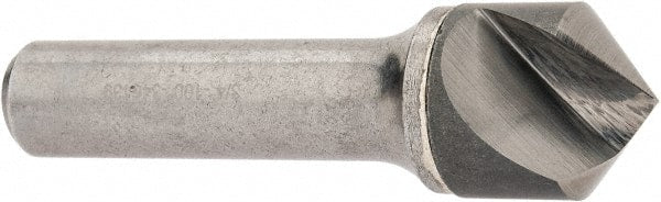 Hertel - 3/4" Head Diam, 1/2" Shank Diam, 1 Flute 100° Solid Carbide Countersink - Apex Tool & Supply