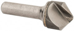Hertel - 1" Head Diam, 1/2" Shank Diam, 1 Flute 100° Solid Carbide Countersink - Apex Tool & Supply