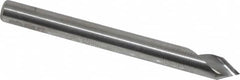 Hertel - 3/16" Head Diam, 3/16" Shank Diam, 1 Flute 60° Solid Carbide Countersink - Apex Tool & Supply