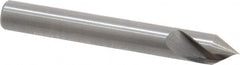 Hertel - 1/4" Head Diam, 1/4" Shank Diam, 1 Flute 60° Solid Carbide Countersink - Apex Tool & Supply