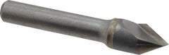 Hertel - 1/2" Head Diam, 3/8" Shank Diam, 1 Flute 60° Solid Carbide Countersink - Apex Tool & Supply