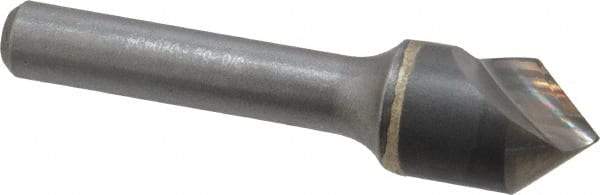 Hertel - 5/8" Head Diam, 3/8" Shank Diam, 1 Flute 82° Solid Carbide Countersink - Bright Finish, 2-5/8" OAL, Single End, Straight Shank, Right Hand Cut - Apex Tool & Supply
