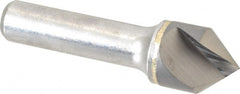 Hertel - 3/4" Head Diam, 1/2" Shank Diam, 1 Flute 82° Solid Carbide Countersink - Apex Tool & Supply