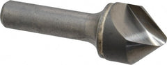 Hertel - 1" Head Diam, 1/2" Shank Diam, 1 Flute 82° Solid Carbide Countersink - Apex Tool & Supply