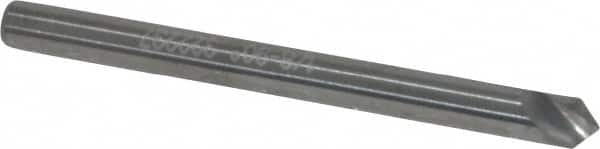 Hertel - 1/8" Head Diam, 1/8" Shank Diam, 1 Flute 90° Solid Carbide Countersink - Apex Tool & Supply