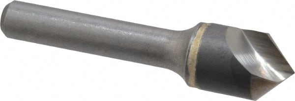 Hertel - 5/8" Head Diam, 3/8" Shank Diam, 1 Flute 90° Solid Carbide Countersink - Apex Tool & Supply