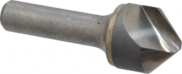 Hertel - 1" Head Diam, 1/2" Shank Diam, 1 Flute 90° Solid Carbide Countersink - Apex Tool & Supply