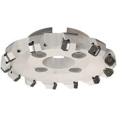 Iscar - 8.58" Cut Diam, 2-1/2" Arbor Hole, 0.276" Max Depth of Cut, 45° Indexable Chamfer & Angle Face Mill - 12 Inserts, S845 SX.U 16.. Insert, Right Hand Cut, 12 Flutes, Series Helido - Apex Tool & Supply