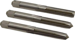 Hertel - 5/16-24 UNF, 4 Flute, Bottoming, Plug & Taper, Bright Finish, High Speed Steel Tap Set - 2-23/32" OAL, 2B/3B Class of Fit - Apex Tool & Supply