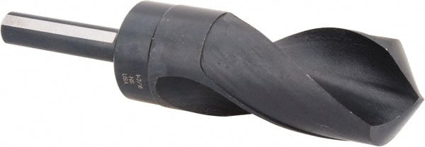 Hertel - 1-7/16" Drill, 118° Point, High Speed Steel Silver Deming & Reduced Shank Drill Bit - Apex Tool & Supply