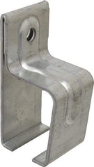 National Mfg. - 300 Lb Capacity, Galvanized, Single Box Rail Bracket - 2" Long, 4-1/2" High, 2-1/4" Wide - Apex Tool & Supply