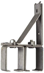 National Mfg. - 300 Lb Capacity, Galvanized, Double Splice Box Rail Bracket - 1-3/4" Long, 8-3/8" High, 4-1/2" Wide - Apex Tool & Supply