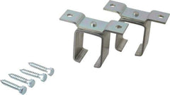 National Mfg. - 300 Lb Capacity, Galvanized, Single Ceiling Box Rail Bracket - 4-7/8" Long, 3-1/2" High, 1-1/2" Wide - Apex Tool & Supply