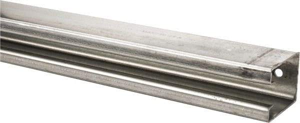 National Mfg. - 12 Ft Long, 450 Lb Capacity, Straight Boxrail - Galvanized, Series 5116 - Apex Tool & Supply