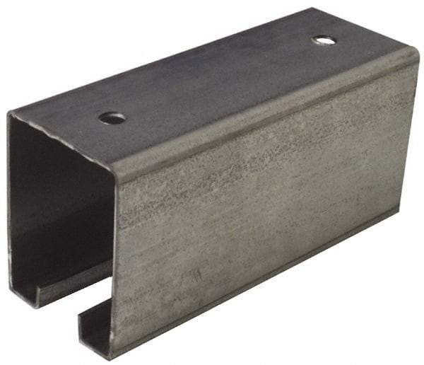 National Mfg. - 8 Ft Long, 450 Lb Capacity, Straight Boxrail - Galvanized, Series 5116 - Apex Tool & Supply