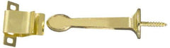 National Mfg. - 3" Projection Door Holder - Door & Wall Mount, Bright Brass Finish - Apex Tool & Supply