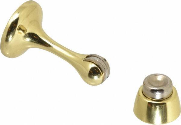 National Mfg. - 3" Projection Magnetic Door Holder - Door & Wall Mount, Brass Finish - Apex Tool & Supply