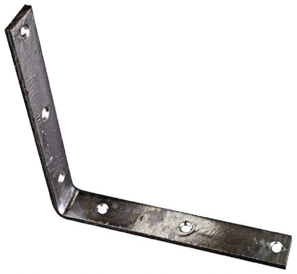 National Mfg. - 8" Long x 1-1/4" Wide, Steel, Corner Brace - Hot-Dipped Galvanized - Apex Tool & Supply