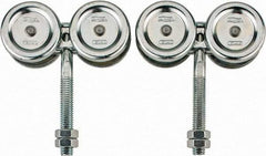 National Mfg. - 2 Piece, Zinc, Box Track Trolley - Use with Square Box Track - Apex Tool & Supply