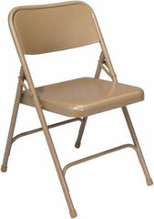 NPS - 18-1/4" Wide x 20-1/4" Deep x 29-1/2" High, Steel Standard Folding Chair - Beige - Apex Tool & Supply