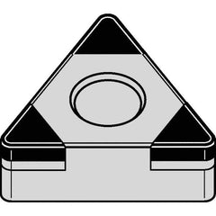 Kennametal - TNGA332 S0425 Grade KB1610 PCBN Turning Insert - 60° Triangle, 3/8" Inscr Circle, 3/16" Thick, 1/32" Corner Radius - Apex Tool & Supply