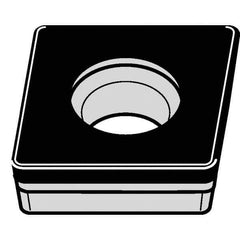 Kennametal - CCGW21.51 S0415 Grade KB1630 PCBN Turning Insert - 80° Diamond, 1/4" Inscr Circle, 3/32" Thick, 1/64" Corner Radius - Apex Tool & Supply