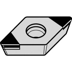 Kennametal - DPGW32.51 S0415 Grade KB1610 PCBN Turning Insert - 55° Diamond, 3/8" Inscr Circle, 5/32" Thick, 1/64" Corner Radius - Apex Tool & Supply
