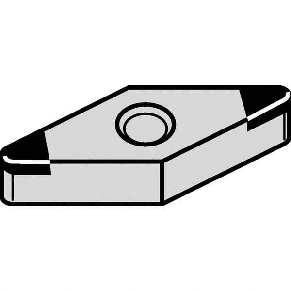 Kennametal - VNGA332 MT Grade KBH20 PCBN Turning Insert - Nano-Composite Finish, 35° Diamond, 3/8" Inscr Circle, 3/16" Thick, 1/32" Corner Radius - Apex Tool & Supply