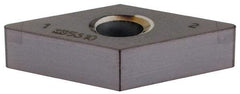 Kennametal - DNGA432 S0425 Grade KB5610 PCBN Turning Insert - TiAlN Finish, 55° Diamond, 1/2" Inscr Circle, 3/16" Thick, 1/32" Corner Radius - Apex Tool & Supply
