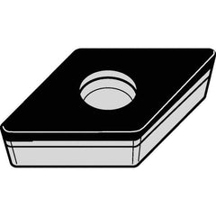 Kennametal - DCGW21.50.5 S0415 Grade KB1610 PCBN Turning Insert - 55° Diamond, 1/4" Inscr Circle, 3/32" Thick, 0.0079" Corner Radius - Apex Tool & Supply