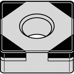 Kennametal - SNGA432 S0425 Grade KB1610 PCBN Turning Insert - 90° Square, 1/2" Inscr Circle, 3/16" Thick, 1/32" Corner Radius - Apex Tool & Supply