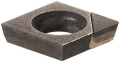 Kennametal - CDHB1.20.60.5 F Grade KD1400 Polycrystalline Diamond (PCD) Turning Insert - 80° Diamond, 5/32" Inscr Circle, 0.04 Thick, 0.0079" Corner Radius - Apex Tool & Supply