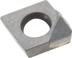 Kennametal - CPGW21.51 F Grade KD1400 Polycrystalline Diamond (PCD) Turning Insert - 80° Diamond, 1/4" Inscr Circle, 3/32" Thick, 1/64" Corner Radius - Apex Tool & Supply