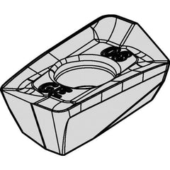Kennametal - EP1008 GD Grade KCPM40 Carbide Milling Insert - TiAlN/AlCrN Finish, 0.148" Thick, 1/32" Corner Radius - Apex Tool & Supply