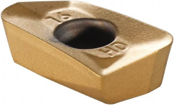 Kennametal - EP1016 Grade KC725M Carbide Milling Insert - TiN/TiCN/TiN Finish, 0.1476" Thick, 1.6mm Corner Radius - Apex Tool & Supply