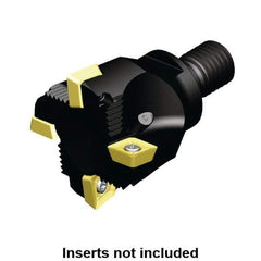 Kennametal - 1-1/2" Cut Diam, 0.433" Max Depth of Cut, Indexable Plunge End Mill - M16 Modular Connection, SD.T 43.. Insert Style, KTSZR Toolholder Style, Through Coolant - Apex Tool & Supply